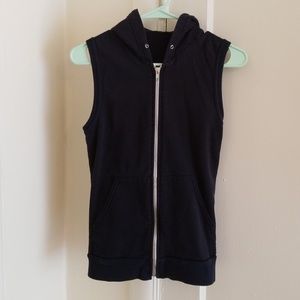 AMERICAN APPAREL SLEEVELESS ZIP HOODIE